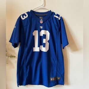 Nike On Field New York Giants Jersey Odell Beckham Jr Screened Print Blue XL
